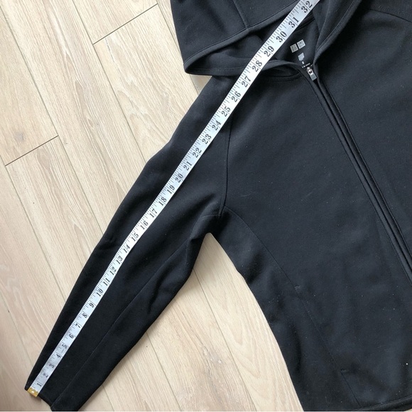 Uniqlo Women’s Relaxed Fit Black Zip-Up Hoodie Size S - Picture 3 of 11